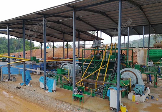 马来西亚700tpd金矿选矿设备安装调试
